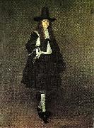 Gerard Ter Borch man in black, c oil